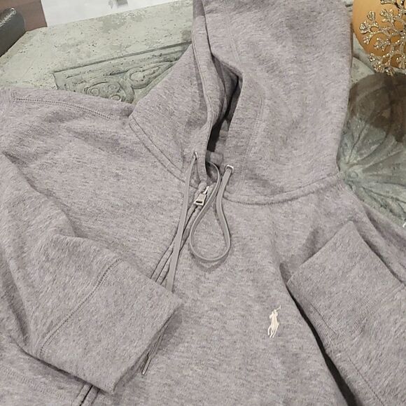 RALPH Lauren Zip Up Sweater with Embroidered Logo & Hood - Picture 3 of 8